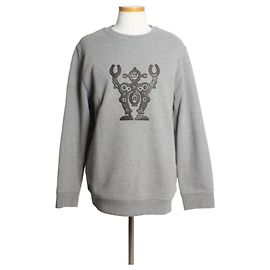 Hermès Crewneck-Sweatshirt mit Lederpatch