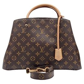 Borsa tote Louis Vuitton Montigne MM in tela
