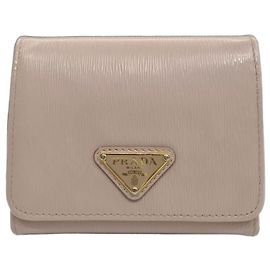 Prada Viterbo Move 3-Fold Wallet Pink Leather