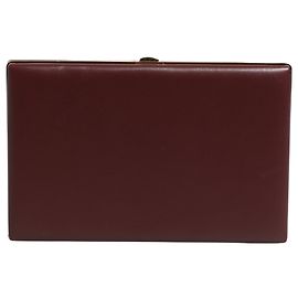 Dolce & Gabbana Clutch da sera da donna in pelle di vitello marrone