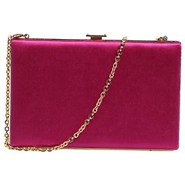 Dolce & Gabbana Clutch e borsa a tracolla da sera in cotone rosa da donna