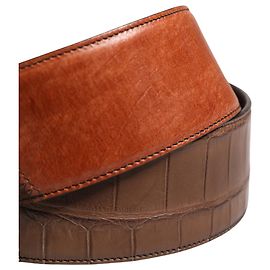 Dolce & Gabbana Correa de hombro accesorio para bolso de cuero y terciopelo marrón Horse