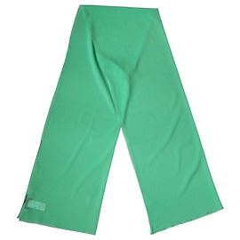 Dolce & Gabbana Sciarpa Stola in Seta Verde x Foulard