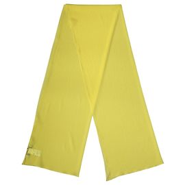 Dolce & Gabbana Lenço Xale Estola de Seda Amarela x Cachecol