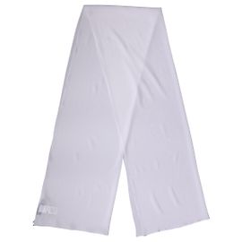Dolce & Gabbana White Silk Neck Wrap Shawl Stole x Scarf