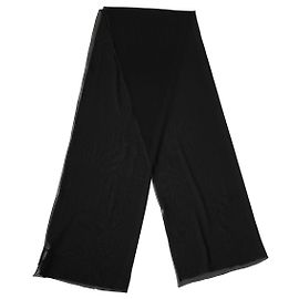Dolce & Gabbana Sciarpa Sciallo Stola in Seta Nera x Foulard