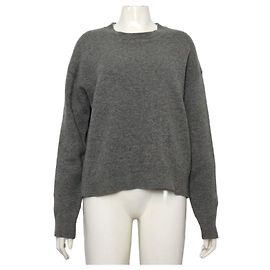 Dior Grauer Oversized-Kaschmirpullover für Damen