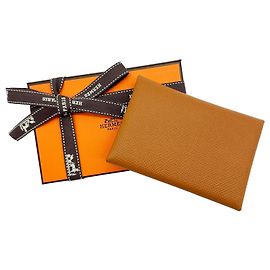 Hermès Porte-cartes Calvi Duo Gold