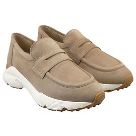 Tod's Mocassins sport en daim pour femmes Beige