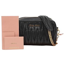 Miu Miu Borsa Camera in pelle Nappa matelassé da donna