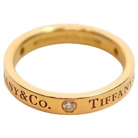 Bague anneau 18K 3P Tiffany & Co Or