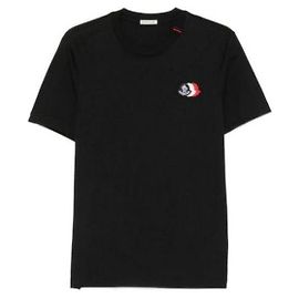 Moncler Logo Cotton T-Shirt Black