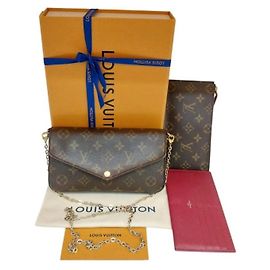Louis Vuitton Pochette Felicie Monogram Canvas Chain Bag Shoulder Bag Crossbody