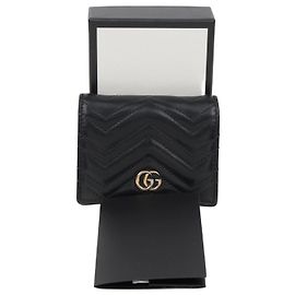 Gucci Porte-cartes GG Marmont Matelassé Black