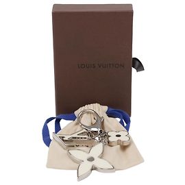 Louis Vuitton Schlüsselhalter aus weißem Metall