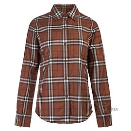 Burberry Abito camicia vintage in cotone a quadri