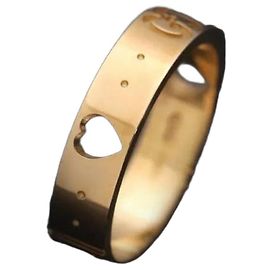 Gucci Anello Heart Icon in oro rosa