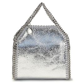Stella Mc Cartney Borsa in poliestere argento