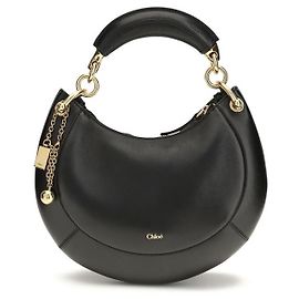 Chloé Bos Taurus Schultertasche aus schwarzem Kalbsleder