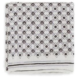 Pochette Brunello Cucinelli in seta con motivo geometrico marrone