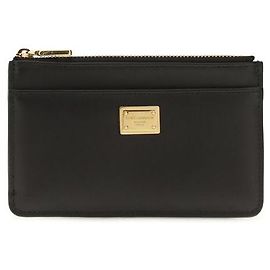 Dolce & Gabbana Cartera Bos Taurus de piel de becerro negra