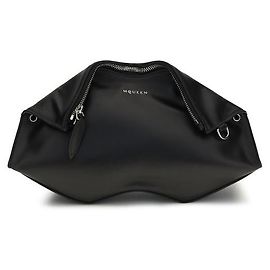 Alexander Mcqueen Clutch Bos Taurus in pelle di vitello nera