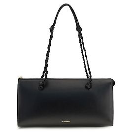 Jil Sander Bos Taurus Schultertasche aus schwarzem Kalbsleder