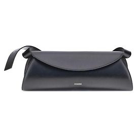 Jil Sander Bolso de hombro Bos Taurus en piel de becerro negra