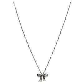 Tiffany & Co Schleifen-Halskette Silber
