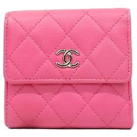 Chanel Billetera Classic Small Flap Snap Caviar Pink