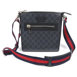 Gucci Borsa a Tracolla Piccola GG Supreme Canvas Web Stripe