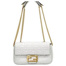Fendi Borsa a spalla Baguette Chain Medium in pelle Nappa
