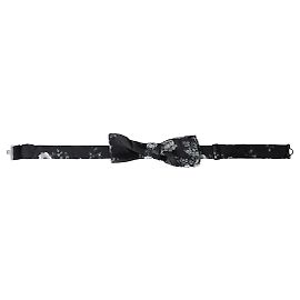 Dolce & Gabbana Papillon regolabile da uomo Black Floral Fantasy