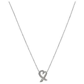 Tiffany & Co Cubic Loving Heart Silberkette