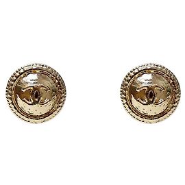 Chanel Orecchini rotondi CC Gold