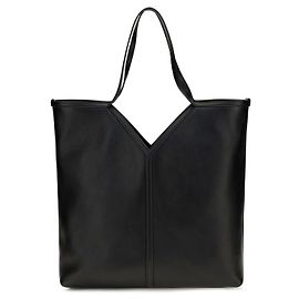Autre Marque Black Calf Leather Bos Taurus Shoulder Bag