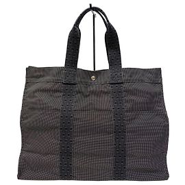 Hermès Saco de Viagem GM Boston Bag Unissexo Cinzento