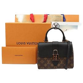 Louis Vuitton Sac cabas épaule Rocky BB en toile Monogram noire pour femme