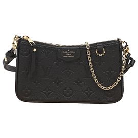 Louis Vuitton Borsa a tracolla Pouch on Strap Monogram Empreinte Black