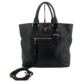 Prada Vitello Daino Tote Bag und Schultertasche