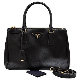 Prada Borsa Tote Saffiano Lux Borsa a Tracolla Nera