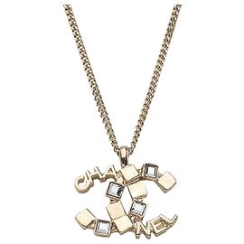 Chanel Collana CC in cristallo quadrato