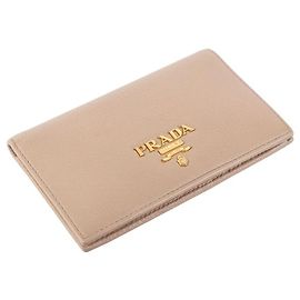 Prada Saffiano Metal Logo Compact Wallet (Certificate)