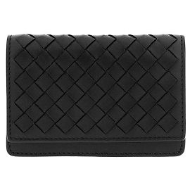 Cartera Tarjetero Bottega Veneta Negro Cuero
