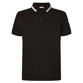 Moncler Polo em piqué de algodão