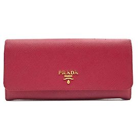 Prada Saffiano Metal Long Wallet