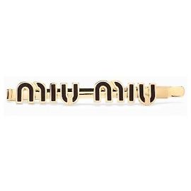 Miu Miu Pinza para el pelo de metal esmaltado