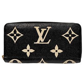 Louis Vuitton Epent Leder-Langportemonnaie in Schwarz