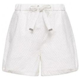 Moncler Shorts aus Baumwollpopeline weiß