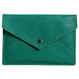 Dolce & Gabbana Borsa a mano clutch in pelle verde Mini borsa pochette Custodia per tablet